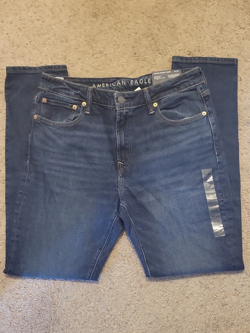 American Eagle Outfitters Men’s Indigo Slim Straight Jeans